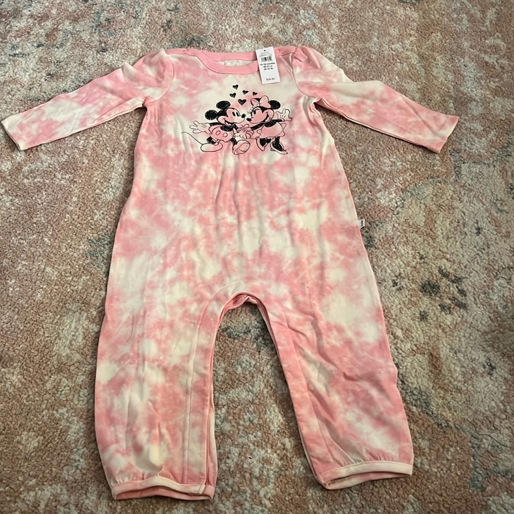 Disney baby Gap girl onesie pajama 12-18 months